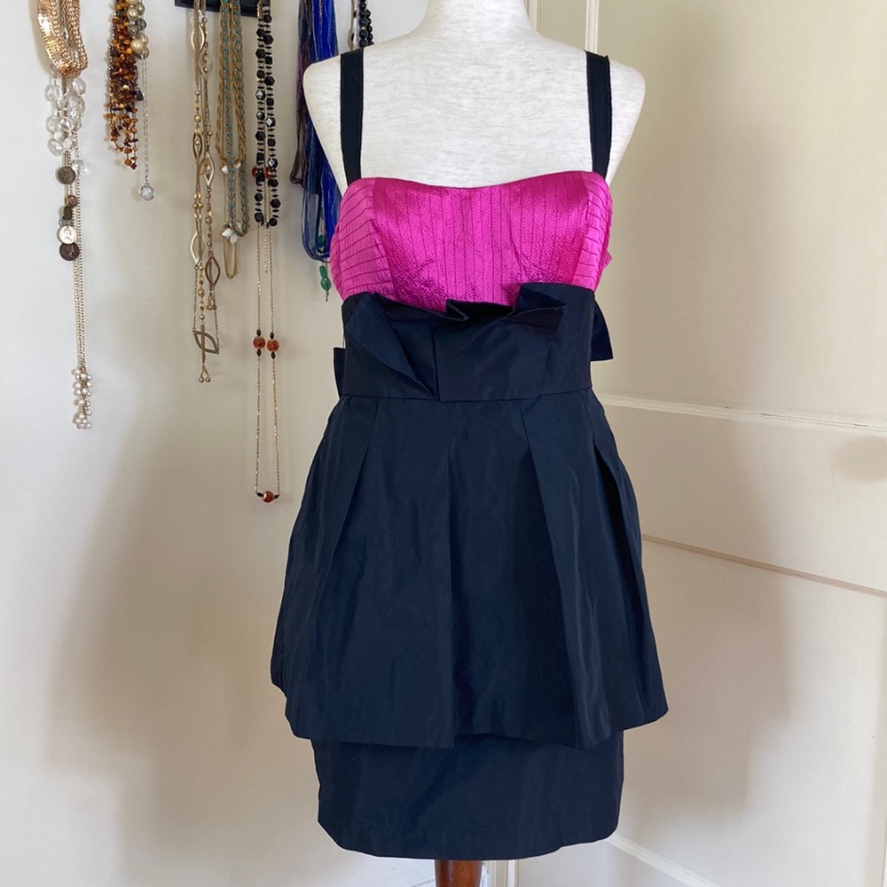 BCBG LBD Corset Prom Bow Evening Party Cocktail Dress! Sz 14